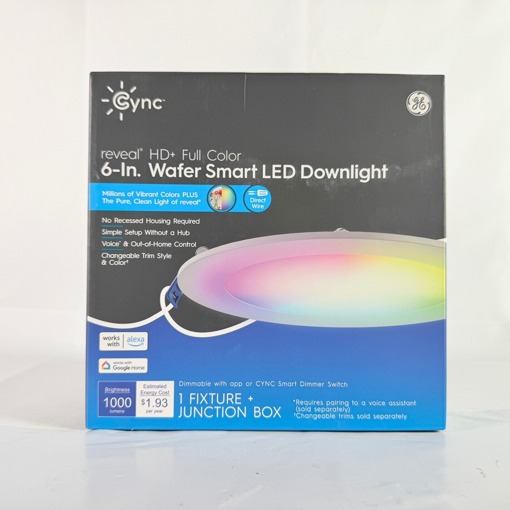 GE Cync Reveal 6" Wafer Smart LED Downlight 1000LM CFIXCNLR6CRVD-OT NIB